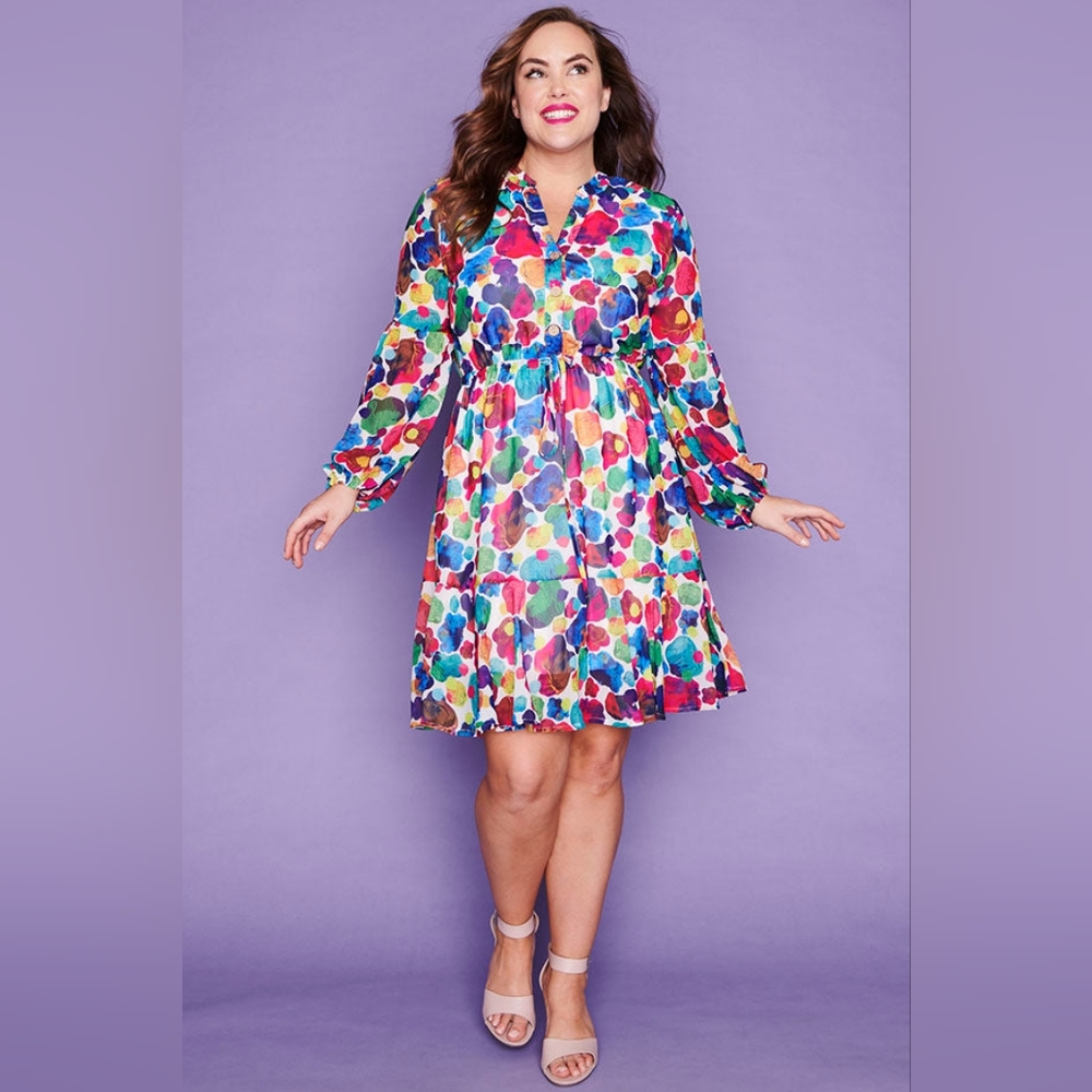 Colourful Dress sz 10